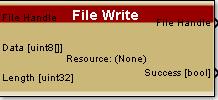 Write File block