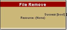 Remove File block