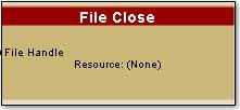 File Close block