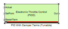 PID with damper terms (tunable)