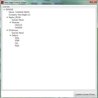 New Eagle License Viewer