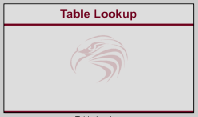 Raptor-Dev Table Lookup