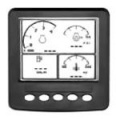 A rugged 4"x4" LCD display with built-in heater for extreme low-temperature operation.