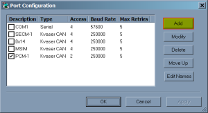 Add a port configuration