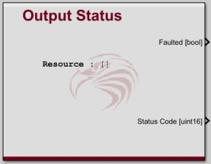 Output Status block
