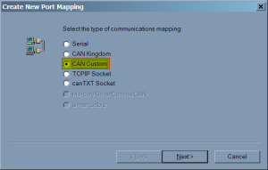 Select 'CAN Custom'