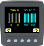 The Dancing Bear's system water and fuel monitor