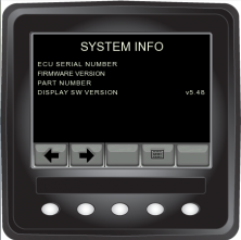A very simple Raptor system information screen and menu