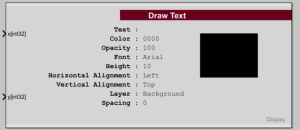 Draw Text block