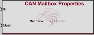 CAN Mailbox Properties block