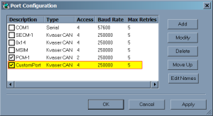 Now your custom port is in the ports list!